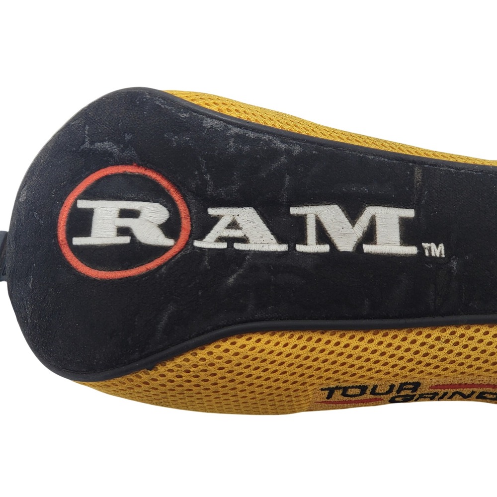 RAM Tour Grind‎ 5 Wood Headcover Black Yellow Mesh Long Neck Fairway Wood *